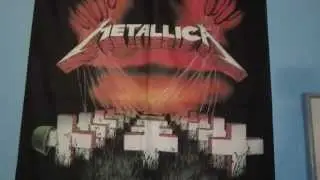 Metallica Master of Puppets Fabric Flag) on Wall and OFFICIAL REVIEW
