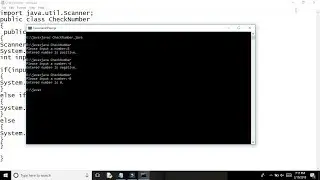 Java:Java program for check the given number is positive,negative or zero.[CMD]