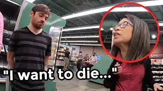 White Guy Embarrasses Himself Speaking Japanese in Supermarket