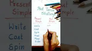 Past Tense in English | English Grammar 