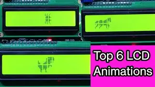Top 6 Arduino LCD Animation Projects || animation lcd 16x2 || Arduino LCD Projects || LCD Menu
