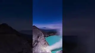 Blue Flames Erupt at the Kilauea Volcano