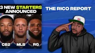 Buffalo Bills Name 3 New Starters!! || The Rico Report