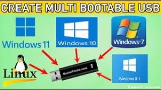 Create Multi Bootable USB from ISO How To Create Multi Bootable Pen drive win7,8,10,11,multiboot USB