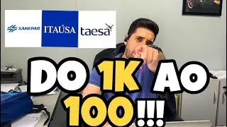 Investindo em ações AO VIVO ( 1K AO 100K )