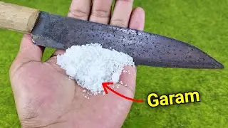 THE SECRET to make your knife as sharp as a RAZOR and as hard as STEEL!!