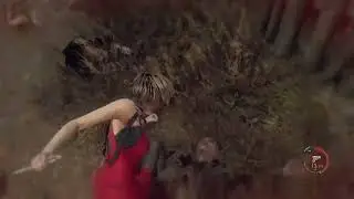 Resident Evil 4 Remake (Separate Ways) - funny crossbow block