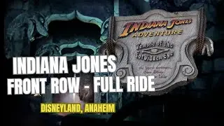 Indiana Jones Adventure Full Ride Front Row POV 2024