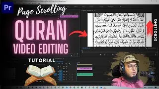 Page Scrolling Quran Tilawat Video Editing | Adobe Premiere Pro #quranrecitation #videoediting