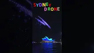 Sydney Vivid Light Drone Show 2023#youtubeshorts #viral #video