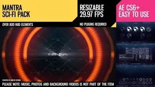 Free download template Videohive 12099036 Mantra (Sci-Fi Pack)