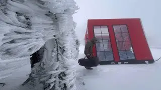 CAMPING IN THE ICY FOREST