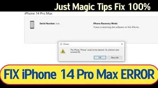 iPhone 14 Pro Max Error 9 Solution || FIX iPhone 14 Pro Max ERROR 9 Just Magic Tips Fix 100%