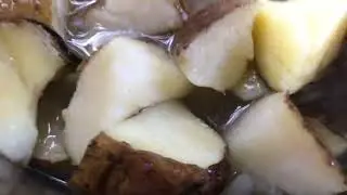 First Time Experiment Of Wild Fermentation With Cut & Boiled Potatoes In Salt Brine