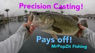 Precision cast extracts the bass from hidden pocket under dock!