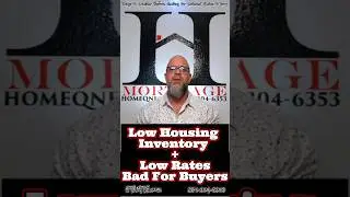 Low Housing Inventory + Low Rates = Bad For Buyers