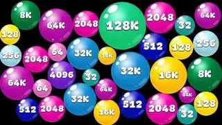 Merge Ball 4096 - Gameplay Levelup Number 