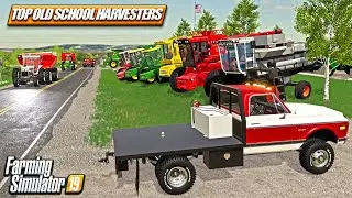 BEST OLD SCHOOL COMBINES IN FARM SIM (Gleaner, John Deere, New Holland) FS19