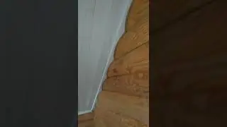 Как устранить щели между брёвнами и потолком часть 2