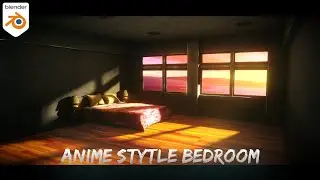 Anime Style bedroom In Blender  🫡 | Blender Tutorial