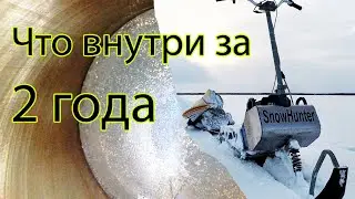 Снегокат / Проверка камеры сгорания на 2-х летнем моторе
