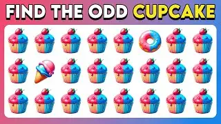 Find the ODD One Out - Sweet Edition 🍰🍭🍨 Emoji Quiz | Easy, Medium, Hard