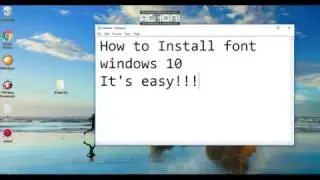 Add font Windows 10 | เพิ่มฟอนต์บนวินโดว์ 10
