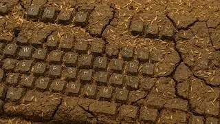 Deep Clean The Dirtiest Keyboard Covered In Mud And Rice Husk | Change Cleaning ASMR