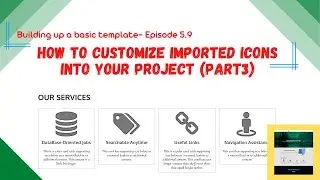 How to Customize icons in your project |Template with HTML and CSS| Part5.9| Customize Icons- Part3