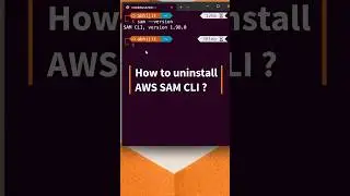 Uninstall AWS SAM CLI