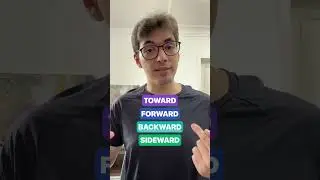 O que significa Toward,  Forward,  Backward e Sideward em inglês?