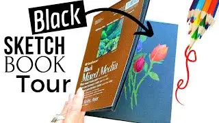 Sketchbook Tour On Black Paper!