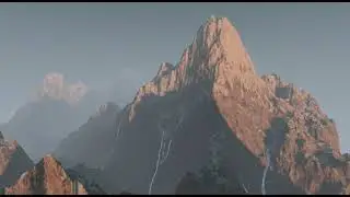 Procedural 3D terrain - fly by into a generated 3D world