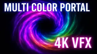 Portal  Multi Color VFX | 4K Long Video | Free Black Screen