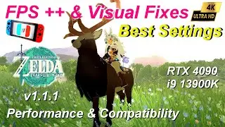 The Legend of Zelda: Tears of the Kingdom ( V 1.1.1 )  4K FPS++ 60FPS  & Visual Fixes | Ryujinx