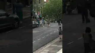 Street concert in London during the lockdown