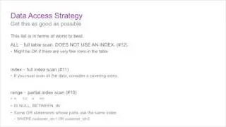 Optimizing Queries with EXPLAIN