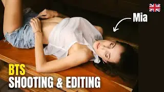 Sexy boudoir set with amazing Mia | behind the scenes | the shoot & image editing