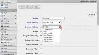 Create Profile Plan (speed limiter) in Mikrotik PPPoE