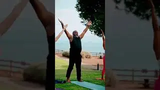 yoga in the forest 