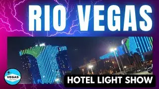 LAS VEGAS LIGHT SHOW AT RIO HOTEL ✨