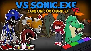 VS SONIC.EXE V2 BUT A CROCODILE PLAYS IT | PNGTUBER | FRIDAY NIGHT FUNKIN'