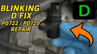 HOW TO REPLACE TRANSMISSION OUTPUT SPEED SENSOR BLINKING D LIGHT FIX TUTORIAL P0722 P0720