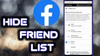 How to hide friend list in facebook | Hide friends in facebook | Hide Friend | Hasnain info