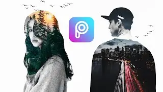 How to Edit Photos in Picsart - Double Exposure Effect | Pixel