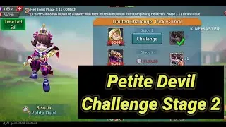 Lords Mobile - Petite Devil challenge stage 2 Auto l Beatrix Challenge Stage 2
