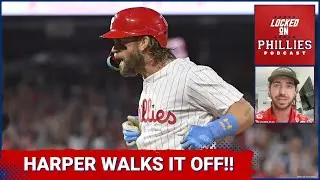 Bryce Harper's Walk Off Leads The Philadelphia Phillies To Win Over The Houston Astros!