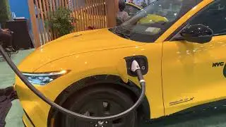 NYC Taxi Full Electric Ford Mustang Mach E at NYIAS 2022