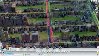 Simcity 5 Light Stuck on Red - Cars in Intersection