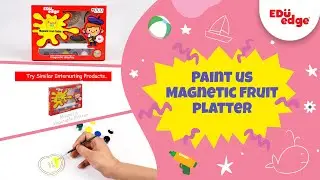 Eduedge - Paint Us Magnetic fruit platter | Art and craft | wooden toys | Educational toys